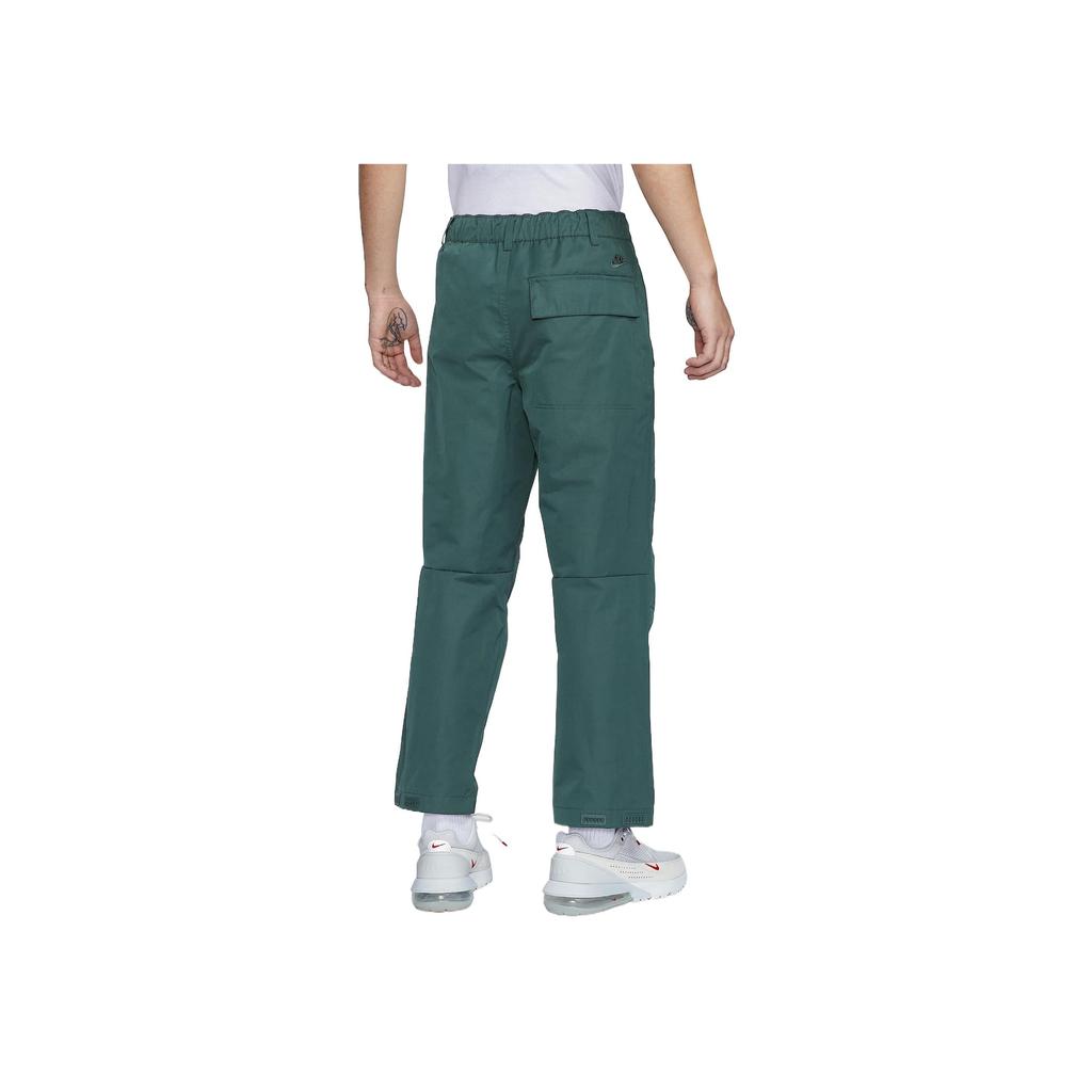 Nike Comfortable Loose Fit Zipper Solid Color Casual Pants Men bottoms Green FZ0711-338