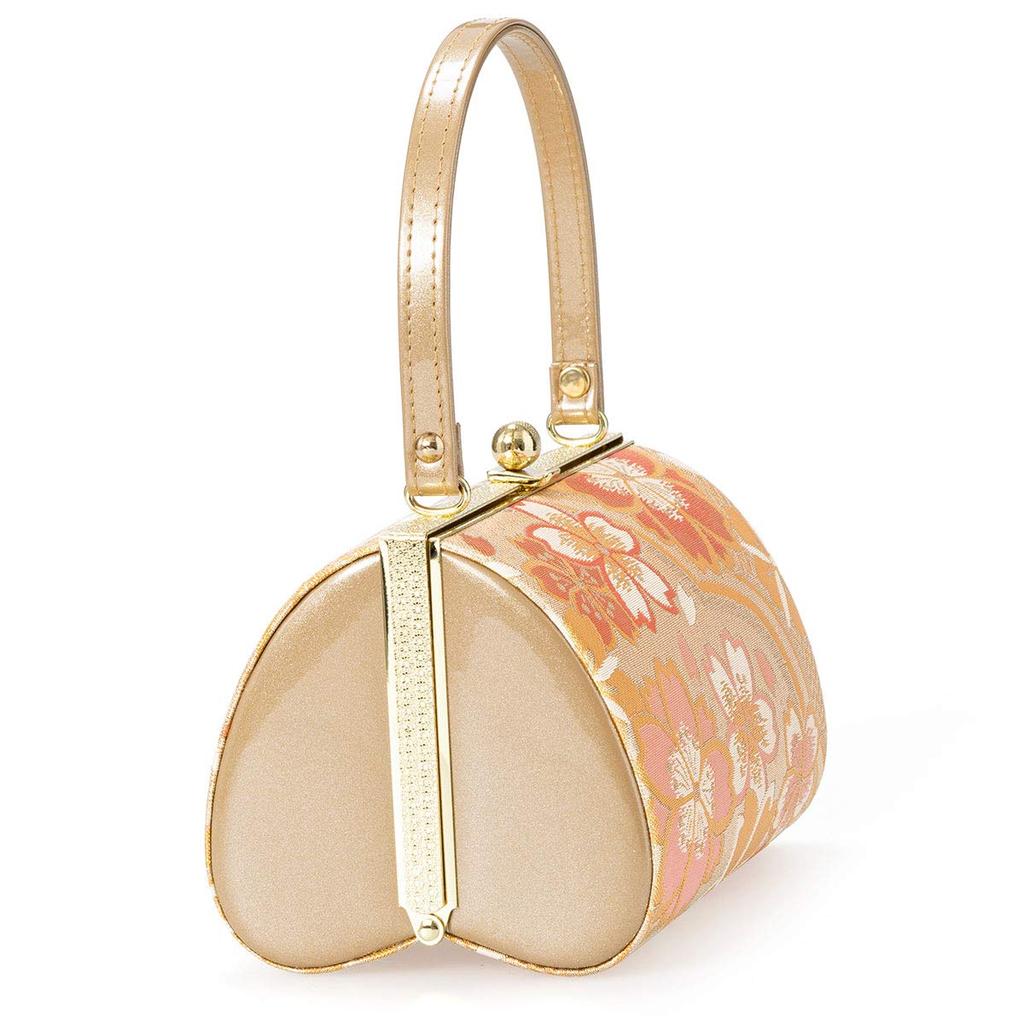Zori Bag For For Formal Saga LL Made in China [Kyoto Miyabi] Set, Enamel, Furisode, Hakama, Wear, Women's, Gold/Silver, Nishiki, Size, 25.0cm, 25.5cm,