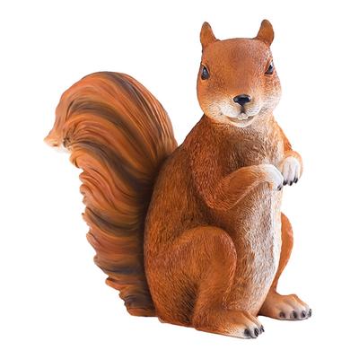 Squirrel Garden Statue Miniature Garden Outdoor Figurine Garden Resin Statues Figurine for Home Garden Office