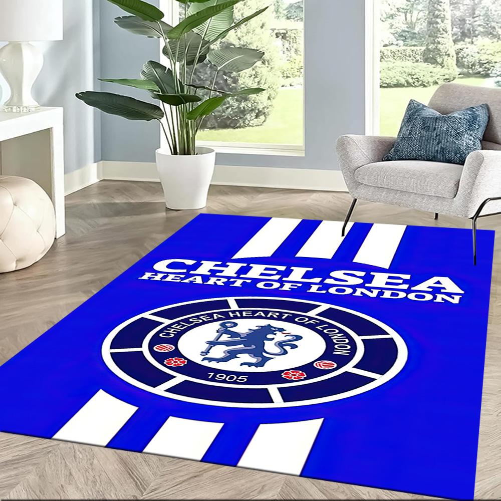 Chelsea Football Club Fans Square Rugs Are a Great Choice for Living Rooms, Bedrooms, Home Décor, and As Gifts.