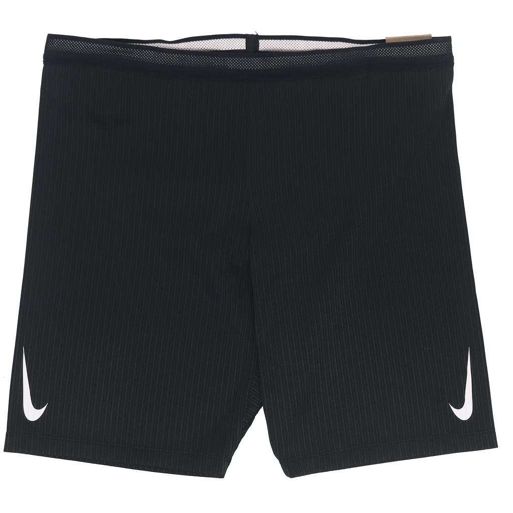 Nike Solid Color Logo Print Slim Fit Sports Casual Shorts Men Shorts Black DA1429-010