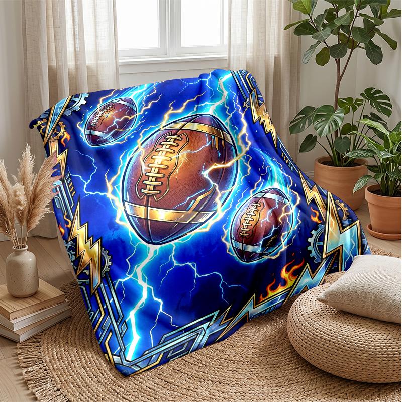Electric Football Energy 1 Theme blanket Lightweight Warm Flannel Blanket Decorative Throw Blanket for Home Decoration