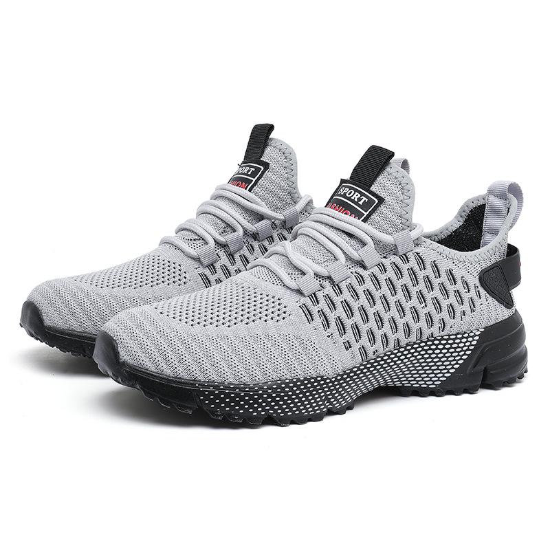 Men's 2025 Summer-Autumn Breathable Flyknit Mesh Casual Running Shoes