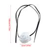 Simple Rose Flower Neckband Choker Necklace Jewelry Women Clavicle Chain Necklace Temperament Long Strap Neck Chain