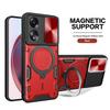 For Oppo A18 A38 A58 A78 A60 4G Case Shockproof Armor Magnetic Ring Stand Cover for Oppo A98 A79 5G Slide Camera Protect Fundas