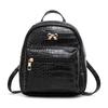 Fresh Style Bow Accent Crocodile Pattern Mini Backpack