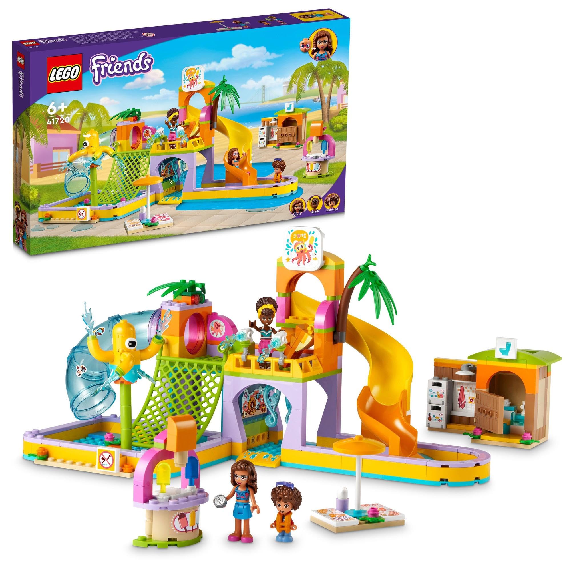 

LEGO Friends Heartlake Waterpark 41720 Toy, Building Blocks, Pretend Play, Doll, Girls, Ages 6 and Up