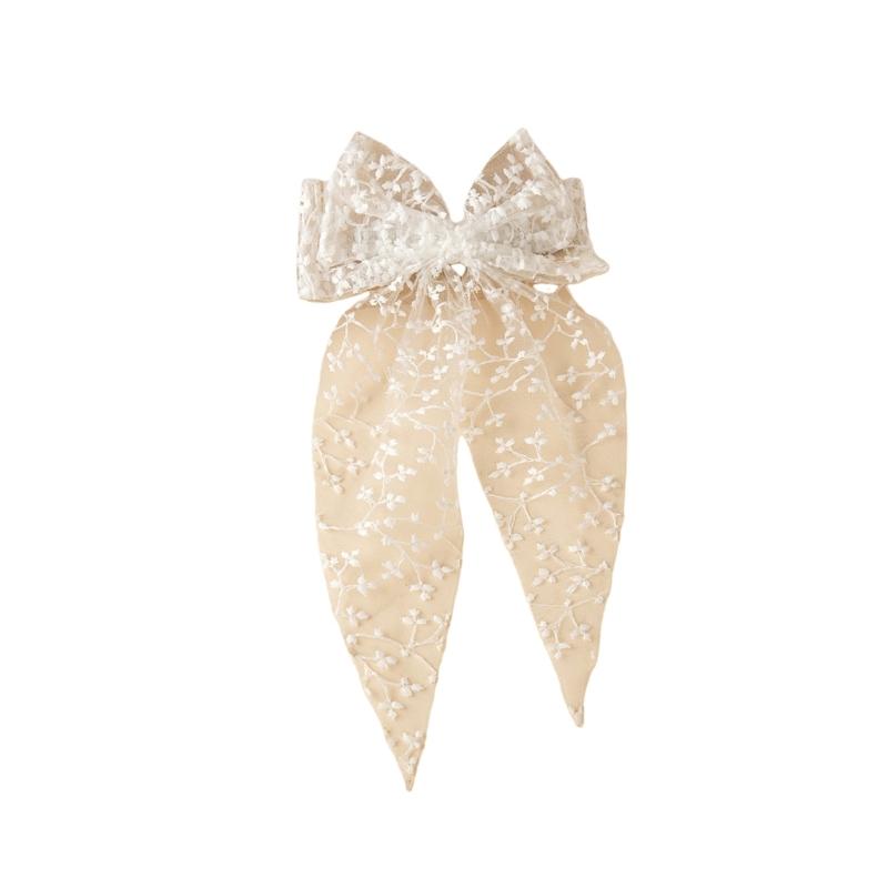 Delicate Tulle Baby Hairpin Adorable Bows Designs Gentle On Hair Decorative Perfect for Birthdays Weddings Daily Use