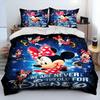 Mickey Maus Cartoon Donald Duck HD Bettdecke Bettwäsche Set Bettbezug Bett Set Steppdecke Bezug Kissenbezug Königin Bettwäsche Set Erwachsener Kind
