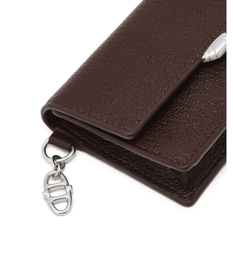Athe Vanessabruno [Nacre] Nacre Brown Business Card Holder Aaho6F615W2