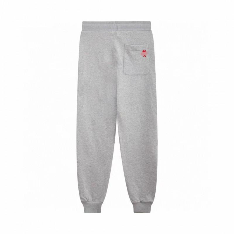 Cotton Couple Matching Set Oversized Hoodie With Heart Print Loose Fit Jogger Pants Men Women