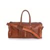 Handmade Goat Leather Duffel Bag |Vintage Weekender | Travel Carry-On Bag for Men | Brown Overnight Gym Luggage