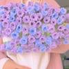 Bouquet Blanket Crocheting Kit DIY Flowers Blanket Set Crocheted Floral Blanket Craft Kit Gift for Loved Ones Couch Sofa Bed Use
