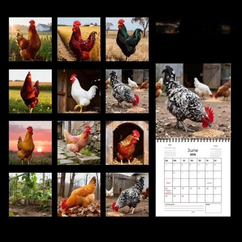 BIG COCKS 2026 Calendar - Prank Gift - Funny Secret Santa Present Xmas Joke
