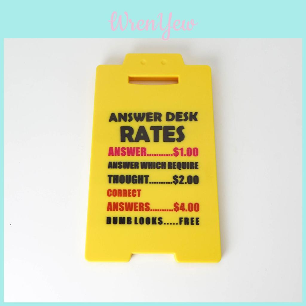 Creative Office Decor Plastic Sign With Office Motto For Cubicle Or Desk