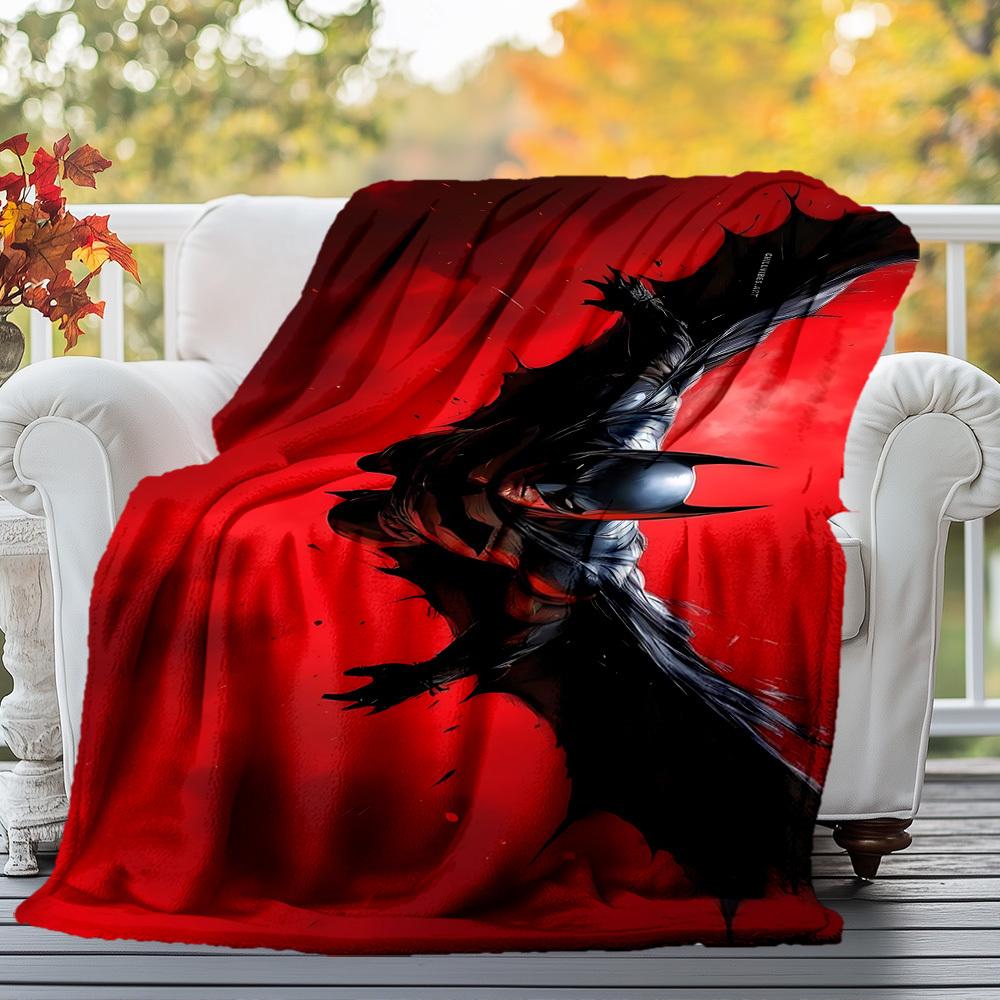 1pc BATMAN Outdoor Blanket - Throw Blanket, Soft , Flannel Blankets, Living Room, Travel, Camping c1209025