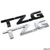 Car Modification Label TZ. G Rear Label Electroplated Silver Mirror Side Sticker ABS One-piece Decorative Label Three-dimensional Body Sticker