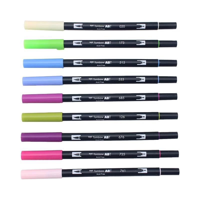 Tombow ABT Warm Color Double-Ended Watercolor Brush Pen for Students