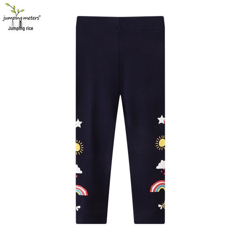 Printed Girls Leggings - Spring & Autumn European American Style 80-90 cm