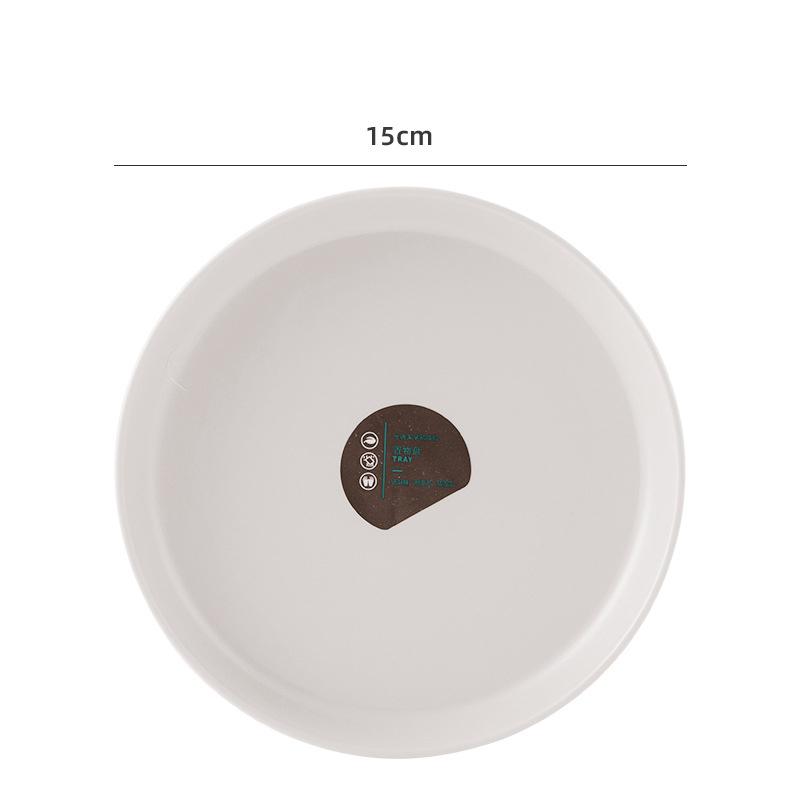 Creative Round Snack Tray Home Bone spitting Dish Fruit Tray High Appearance level Cake Plate Table Snacks Storage