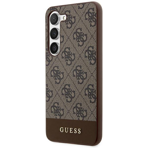 Guess Guhcs24Mg4Glbr S24+ S926 Brązowy/Brown Hardcase 4G Stripe Collection