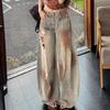 Damen Straight Leg Jeans Casual Einfarbige Baumwollmischung Hohe Taille Tägliche Streetwear Lange Hosen