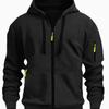 Felpa con cappuccio sportiva trendy europea e americana con zip - Perfetta per l'autunno e l'inverno