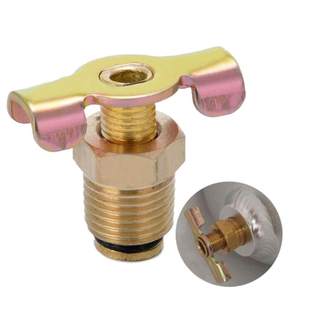 1/4 '' 'NPT Brass Air Compressor Tank Drain Valve Tube Spare Parts Gold