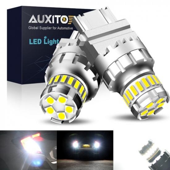 AUXITO 3157 3156 3057 4157 LED Reverse Brake Turn Signal Light Bulb 6500K White