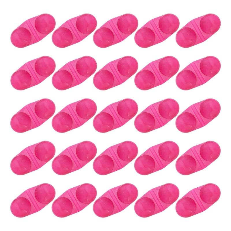 25lots Fishing Double Rattles Beads High Sensitivity Durability Fishing Gear Quickly Mount Tool for Dark Conditions