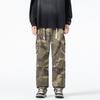 Men's Camouflage Tooling Wide-leg Pants Men's Loose Casual Trousers Autumn and Winter Casual High Men's Trousers Wear-resistant Pants
