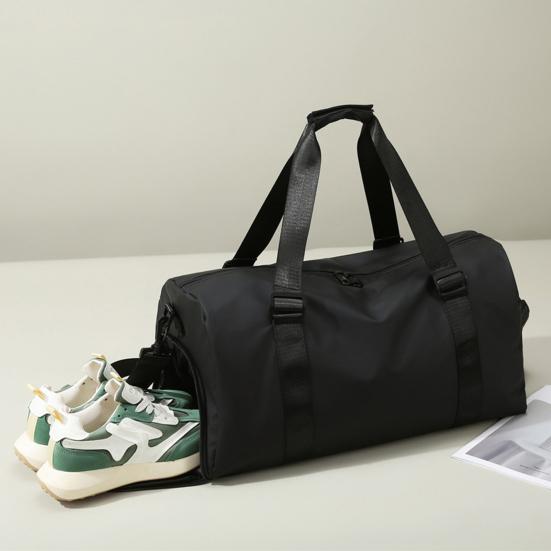 Unisex Duffle Bag Waterproof Gym Tote with Shoe Compartment Wet Pocket Carry on Weekender Duffel for Men Women Sports Travel Fitness