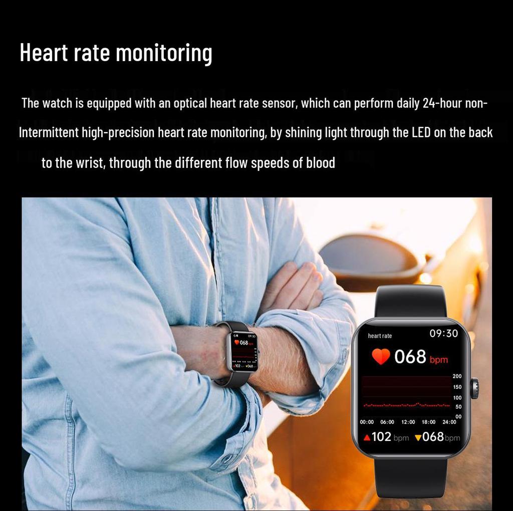 F57L Smart Sport Bracelet: Heart Rate, Blood Pressure, Body Temperature, Sleep Monitoring, Pedometer.