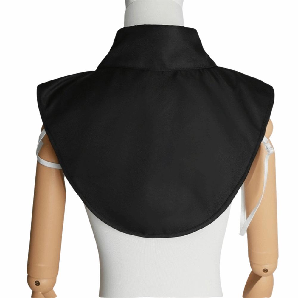 Cotton Material False Collar Square Stand Round Neck Detachable Collar Comfortable Fit Solid Color Half Collar Versatile Use