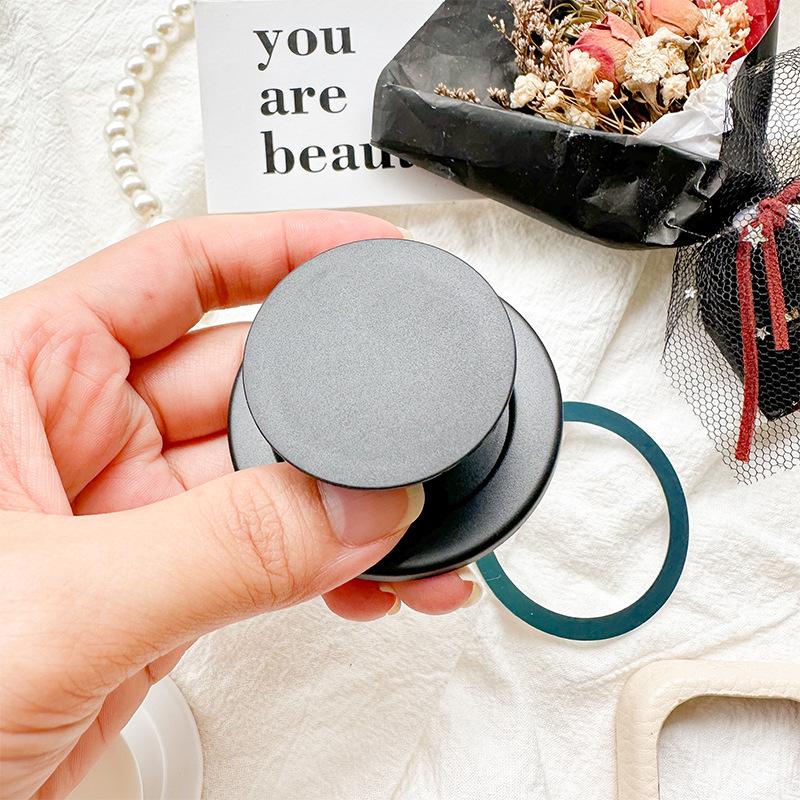 2024 New Design Poppings Sockets Phone GripTok Round Plate OEM ODM Mobile Magnetic Socket Holder Base for iPhone 15 чёрный