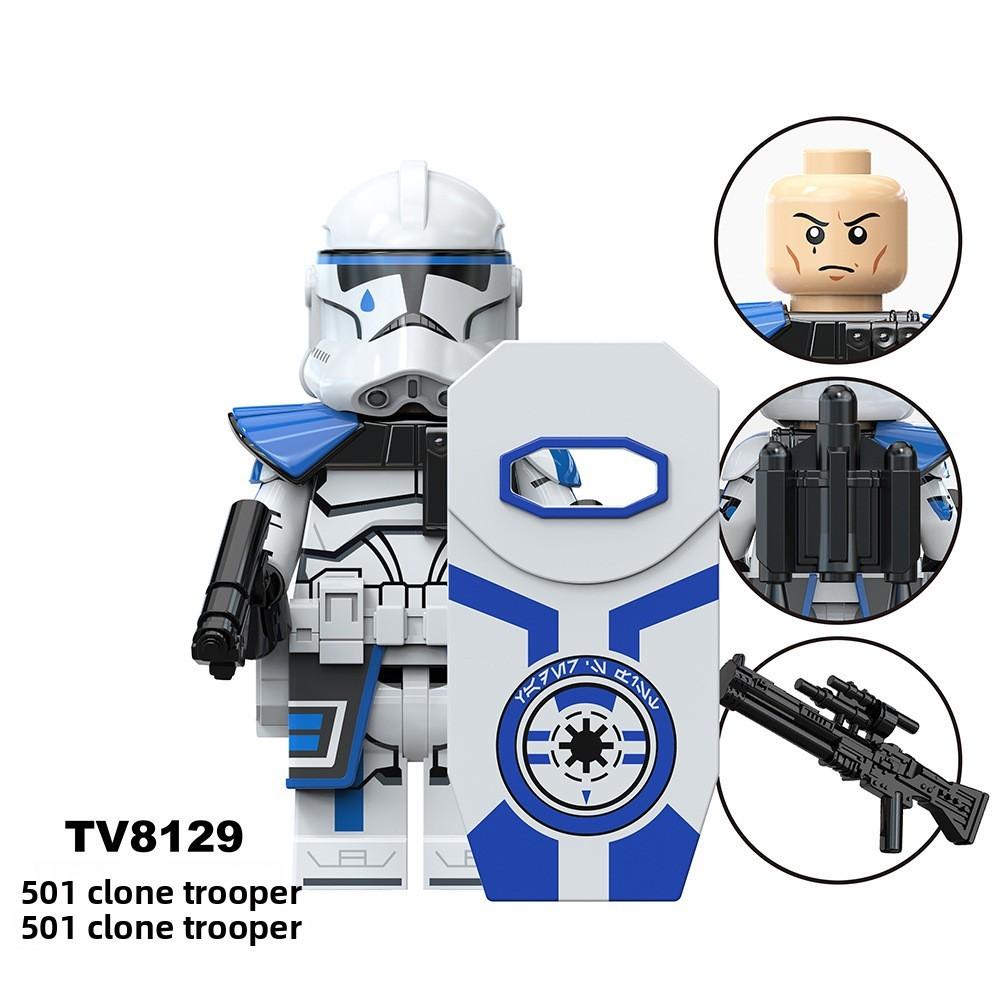 Soldier Vader Darth Building Block Man Mini Ornament Set