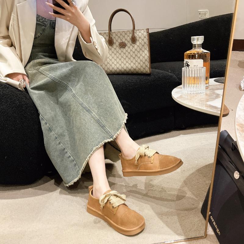 Vintage Lefu Shoes 2024 Autumn New Colored Reversed Fleece Comfortable Forest Series Women's Vulcanized Flat Shoes Zapatos Mujer
