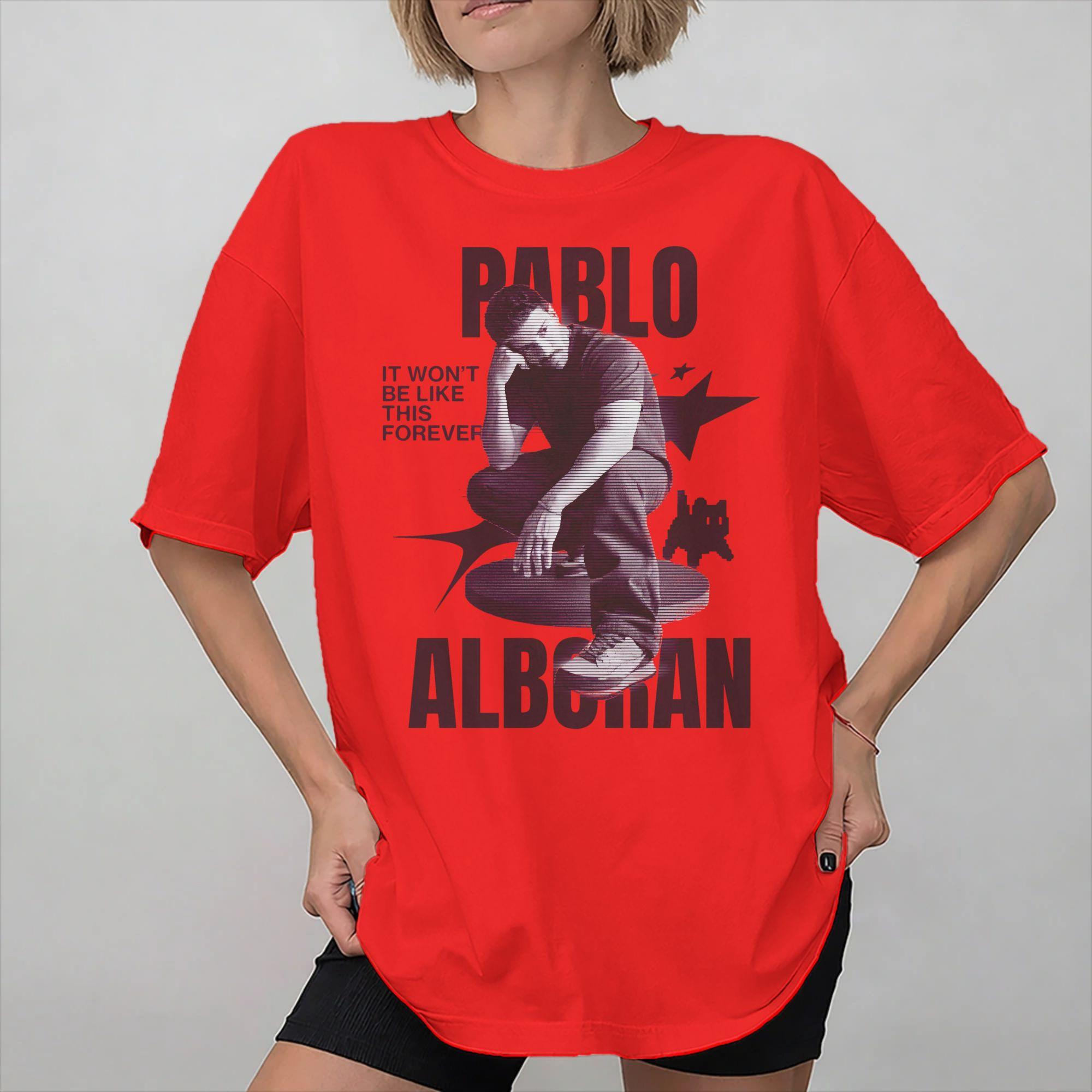 Unisex Women Graphic Printed Pablo Alborán Singer Tee T Shirt 100 Cotton Tshirts Clothing S
