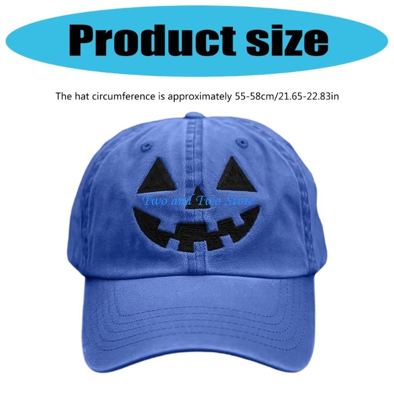 HX6F Eye Catching Baseball Cap Halloween Theme Practical Construction Adjustable Closure