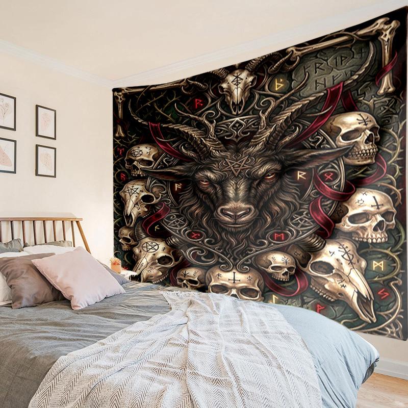 Dark Ritual Symbols Tapestry Room Decoration Wall Hanging for Living Room Bedroom, Dormitory, Birthday and Christmas Gifts
