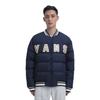 Vans Logo Print Zip Long Sleeve Jacket Men Jackets Blue VN000FDCLKZ