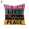 Vintage Motivate Word Print Throw Pillow Case Cushion Cover Home Sofa Decor