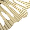 Metal Wall Decor Modern Stylish Triangular Ginkgo Flower Iron 3D Wall Sculpture for Living Room Bedroom Hall
