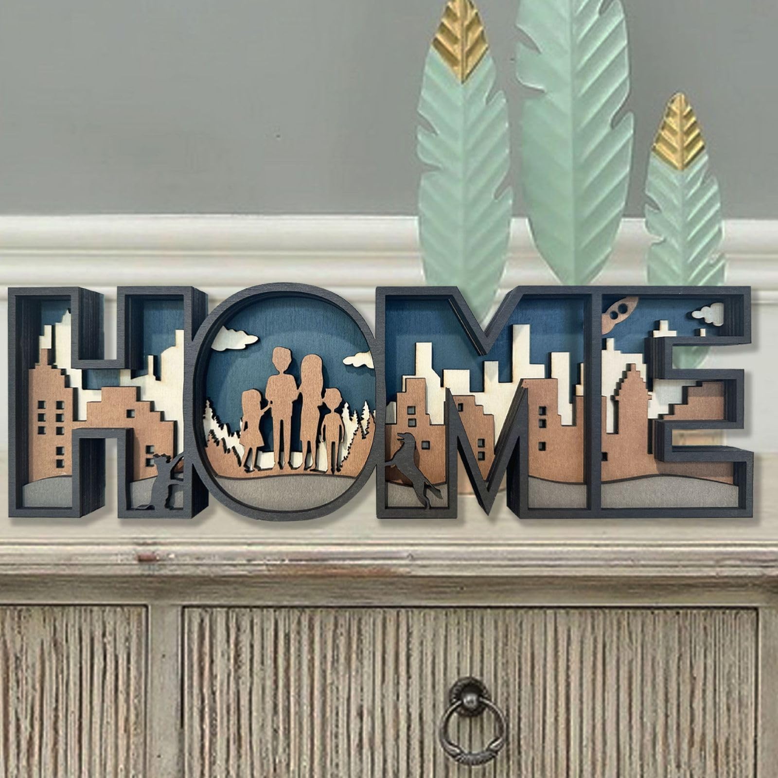 

[Harujio] Wooden Ornament for Interior Decoration, Entryway Decoration, Scandinavian Interior Goods, Nordic Decor, Wooden Ornament, Stylish, Cute,