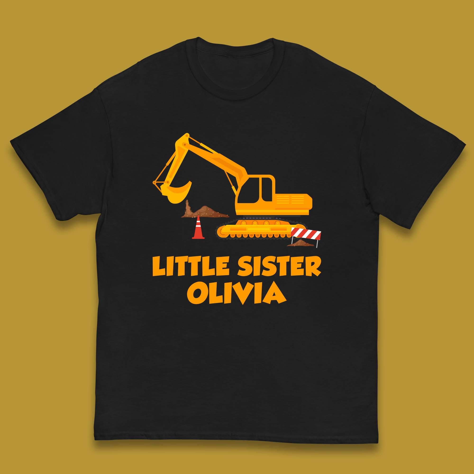 Personalised Little Sister Your Name Promoted To Sister Siblings Announcement Gift Kids T Shirt 130