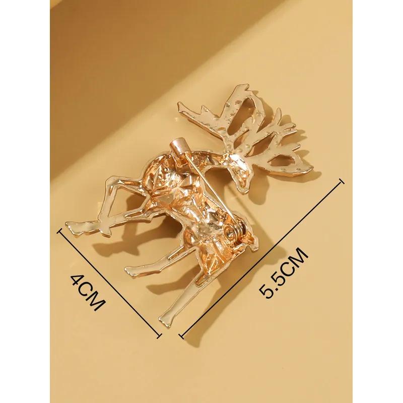 Goldfarbene Schlangenbroschen Damen Herren Dame Luxus Metall Schlange Tier Brosche Pins Party Casual Mode Zirkon Geschenke-5215