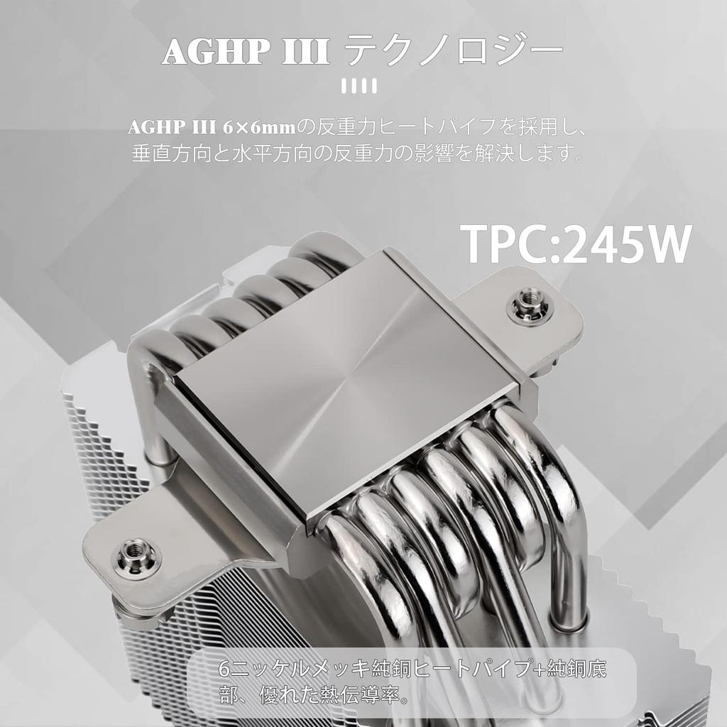 Thermalright BA120 CPU-Luftkühlung PC 6 Heat CPU-Kühlkörper mit PWM Silent 115 LGA1700 Kühlkörper, Kühlkörper, Rohre, TL-C12C Lüfter, S-FDB Lager, AMDAM4