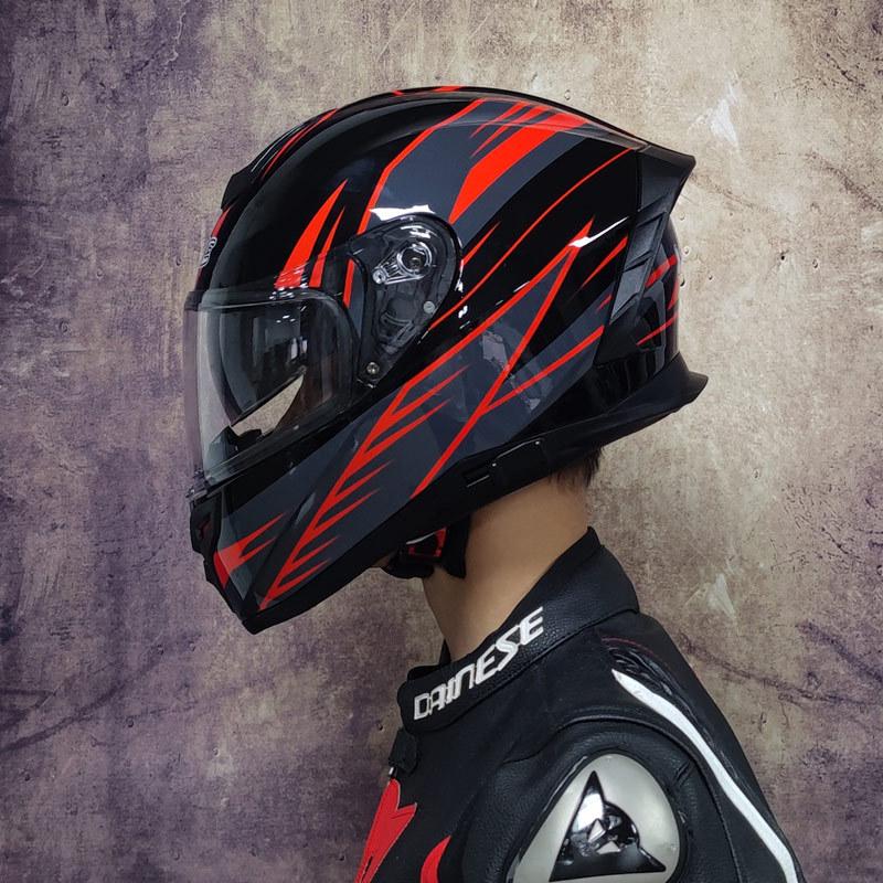 Dual Lens Motorcycle Helmet Motorcycle Travel Helmet Electric Vehicle Adult Safety Helmet
