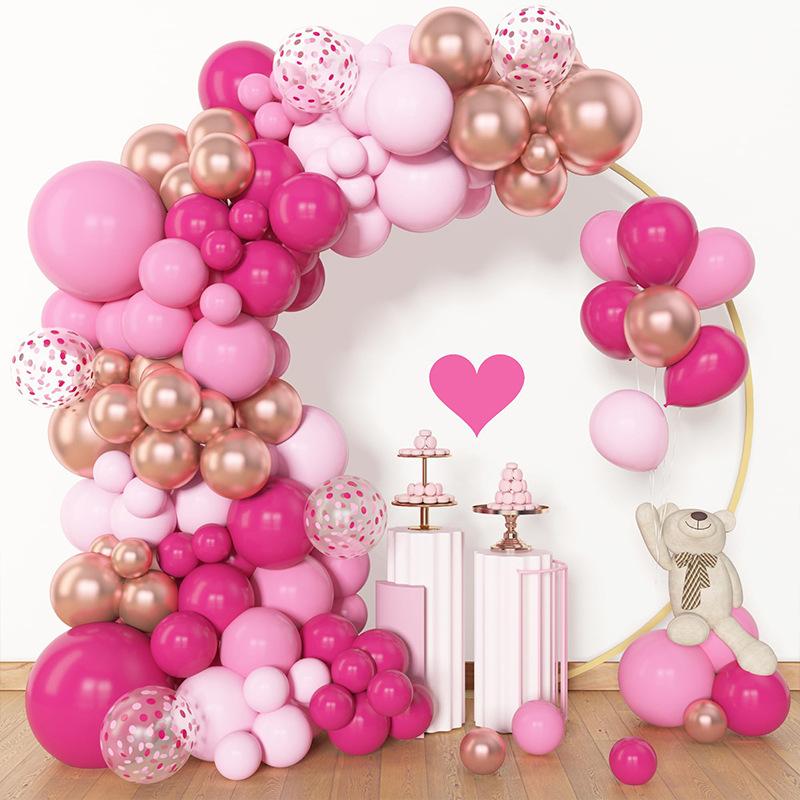 Birthday Balloon Wedding Decoration Wreath Arch Arrangement Premium Party Metal Balloon Set