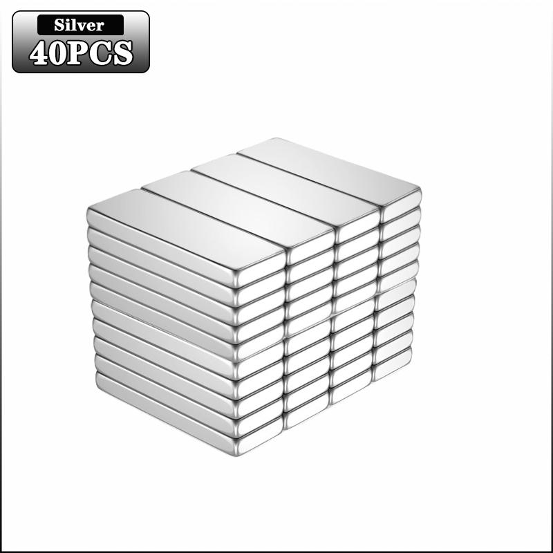 100 SZT. Super Mocne Prostokątne Magnesy Neodymowe Kwadratowy Magnes Naklejki na Lodówkę Wielofunkcyjne Magnesy do Rękodzieła DIY i Organizacji